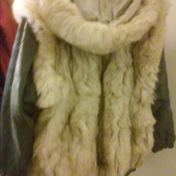 Silver saga fox fur 3/4 coat. - Picture 1 of 2